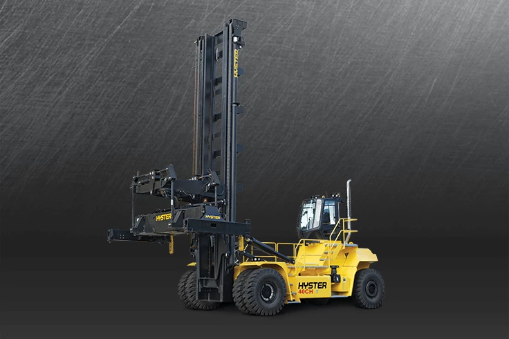 The Hyster® laden container handler delivers unmatched first row box-rates