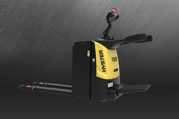 Electric pallet jack Hyster with black background