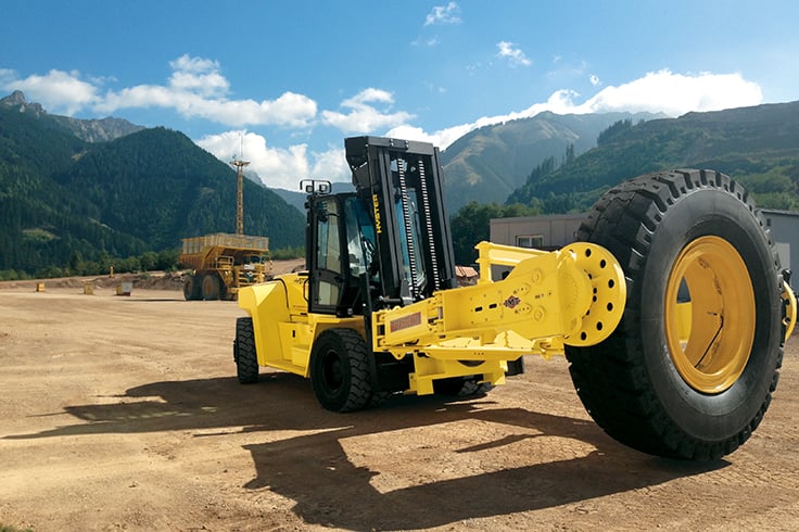 Hyster Tire Handler Truck