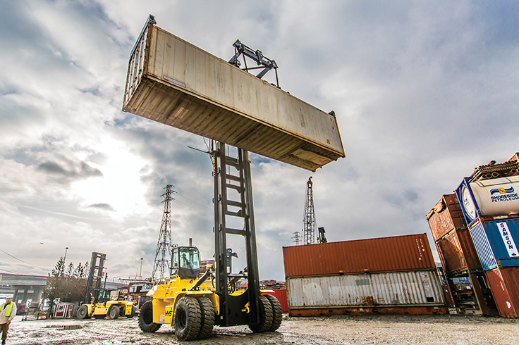 Heavy Duty Top Loader Container Handling | Hyster