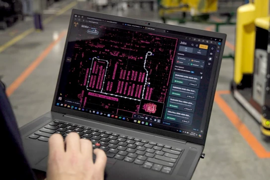 A laptop with the Hyster Atlas portal